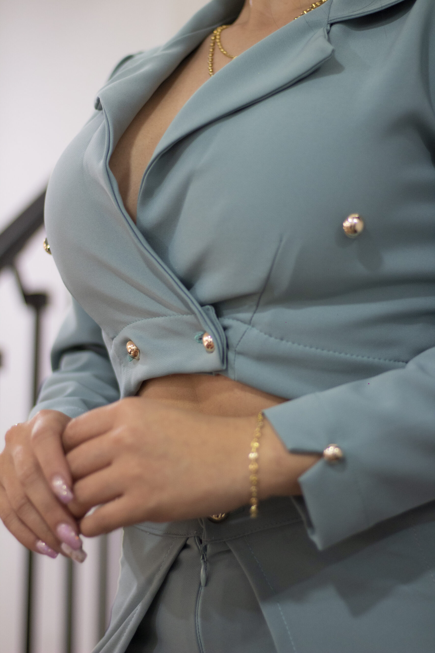 chaqueta verde